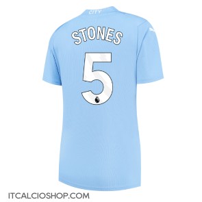 Manchester City John Stones #5 Prima Maglia Femmina 2023-24 Manica Corta